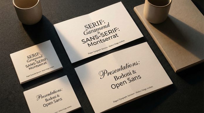 Beautiful font combinations for professional presentations