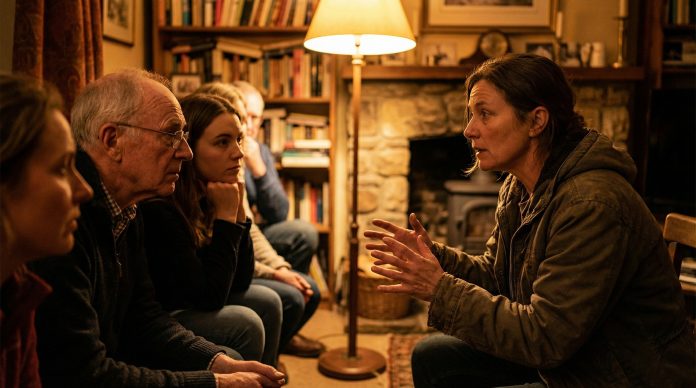 Speaker using psychology and persuasion techniques to captivate an engaged audience